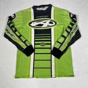 Answer Racing Shirt youth Small Green Motocross Jersey Long Sleeve MX Graphic